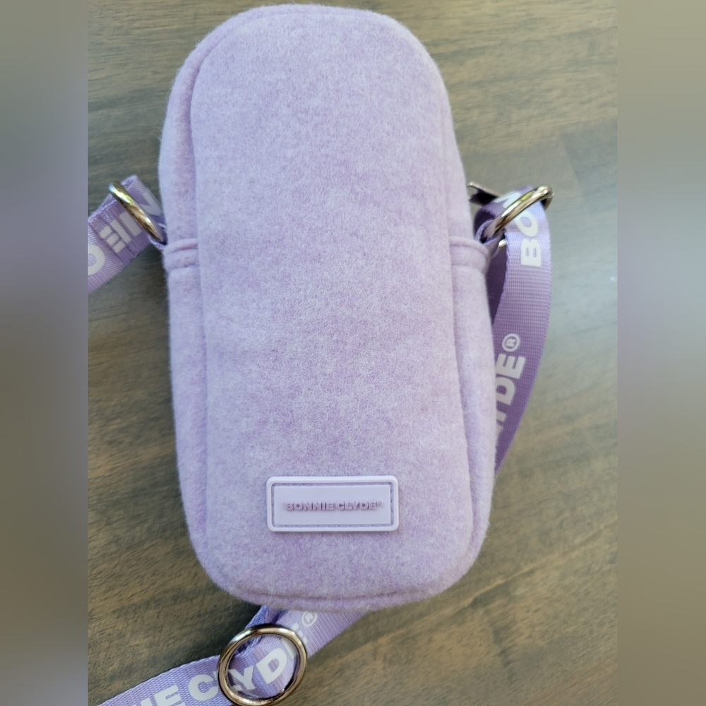 NWOT Bonnie Clyde Lavender Wool Crossbody Bag